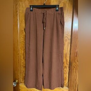 Brown Wide Leg Pants
